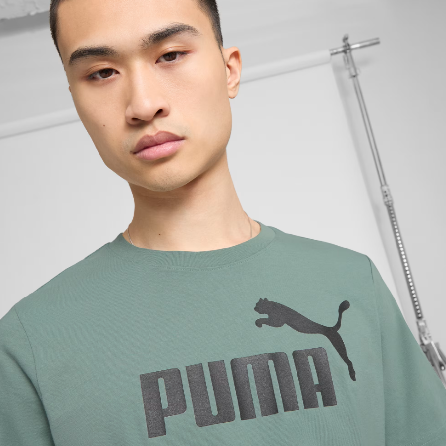 Camiseta PUMA logo manga corta verde