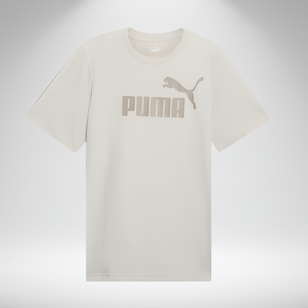 Camiseta PUMA logo manga corta Beige