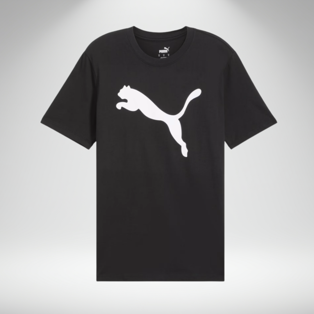 Camiseta PUMA negra logo CAT